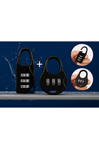 Boldy Blocare pentru valiză cu combinație din 2 piese - Blocare pentru geantă...