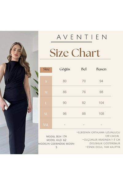 Aventien Rochie maxi neagră cu mâneci zero
