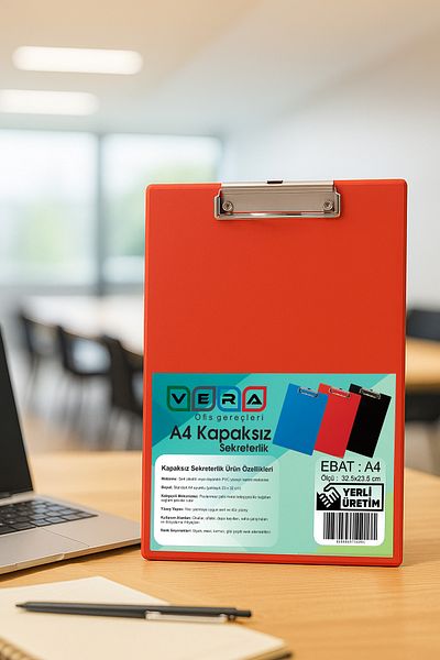 Four Office Red A4 Covered Secretaryhood