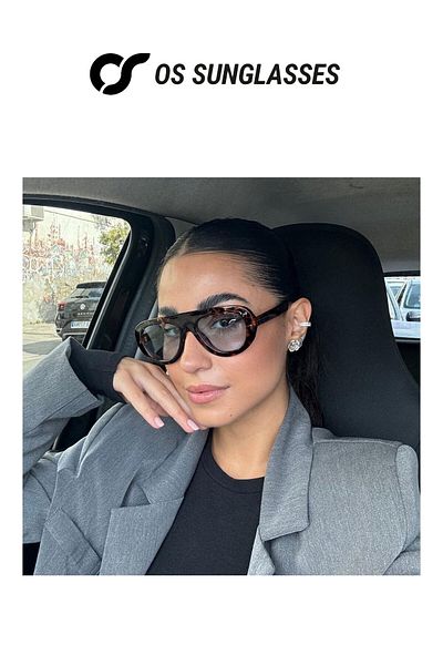 OS Sunglasses Ochelari de soare Lima turcoaz albastru pentru bărbați și femei