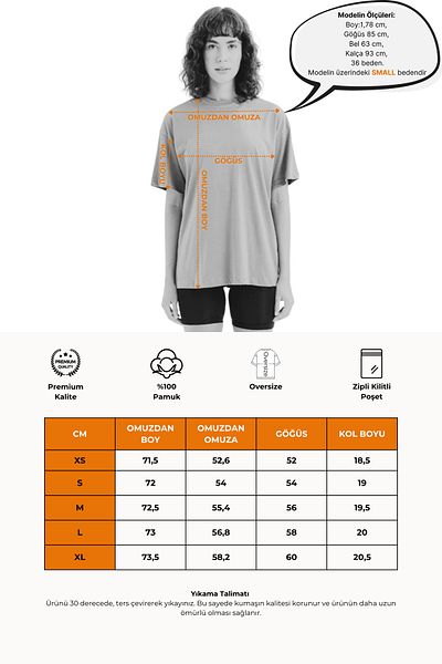 JUSTEVER Γυναικείο T-Shirt Ecru 100% Cotton Oversize Fit Crew Neck - Halo