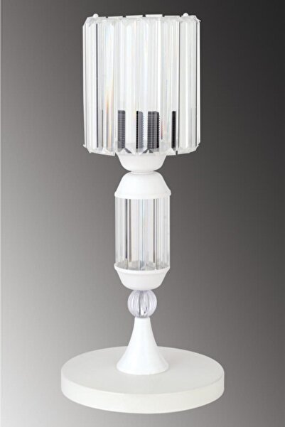 İstanbul Avize Crystal Stone White Case Y-15 White Stone Head Lampshade