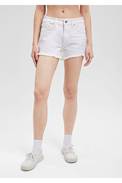 Mavi Rosie Real Blue Beyaz Jean Şort 1447481358