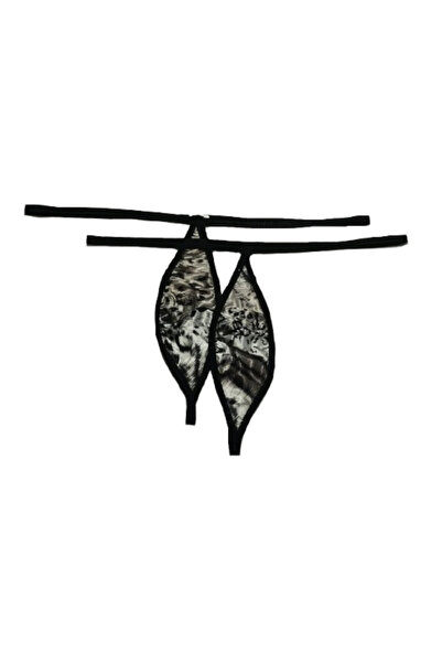 Asist Secret Magic Asm1208 Kadın 2 Li Leopar Saten Mini Damla Kıskırtıcı String