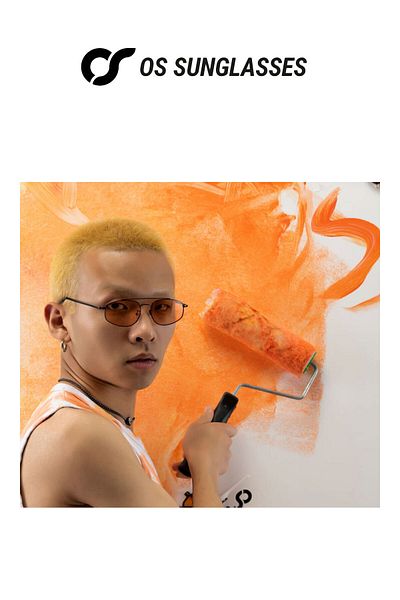 OS Sunglasses Ochelari de soare Detroit Orange pentru bărbați și femei