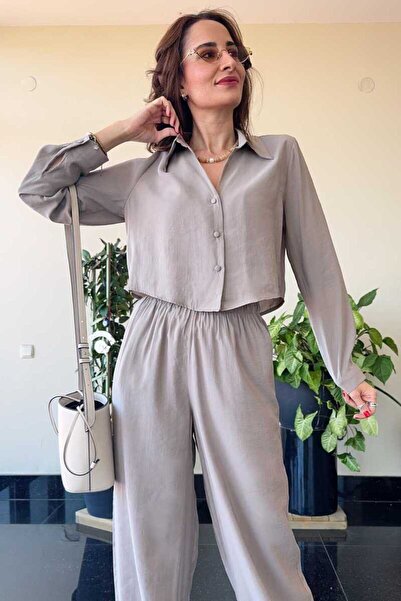 Clothing palette Crop Shirt - Pants Suit