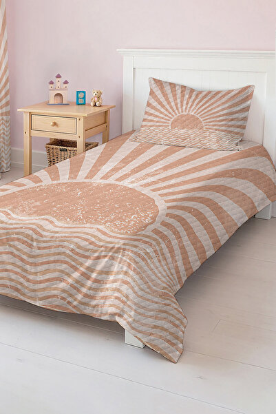 Realhomes Double Sun Patterned Single Children's and Teenager's Room Pique Set Bedspread