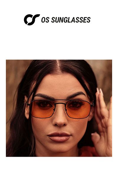 OS Sunglasses Ochelari de soare Rio portocalii pentru bărbați și femei