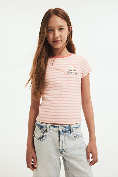 H&M Baskı Motifli ve Pamuklu Üst