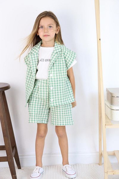 MiaBaby Set of 3 Gingham