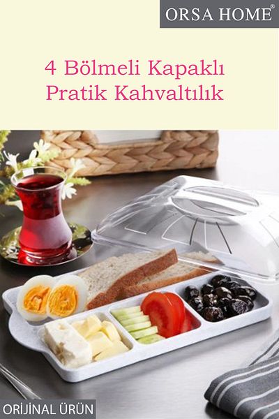ORSA HOME Practical Breakfast with Transparent Lid White 279