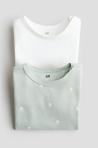 H&M 2'li Kısa Kollu Body