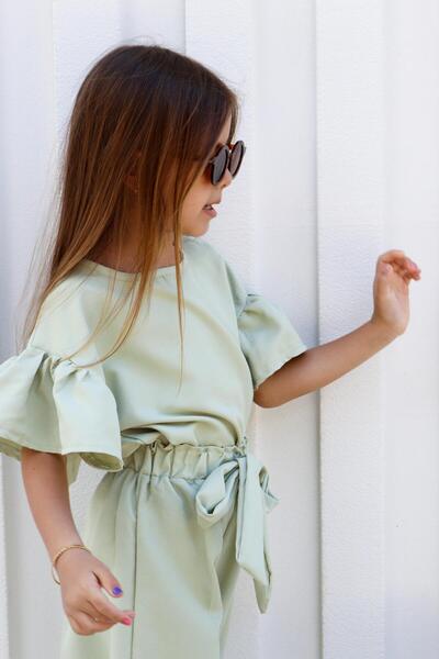 MiaBaby Σετ κοστούμι δύο τεμαχίων με μανίκια κορεατικού στυλ