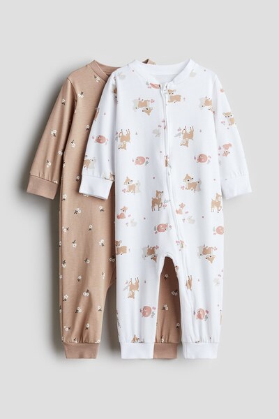 H&M 2’li Pamuklu Tulum Pijama