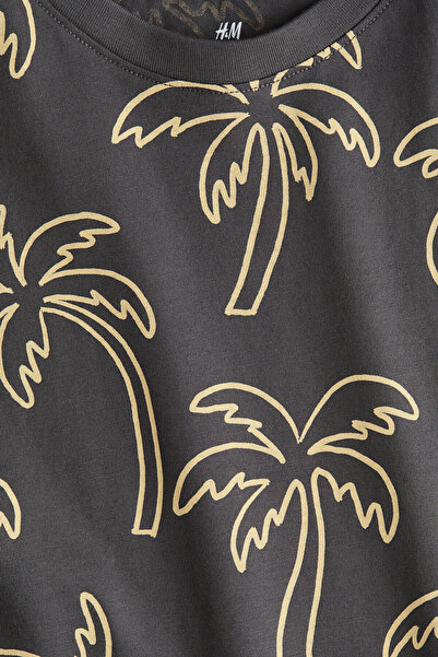 H&M Baskılı Kolsuz Üst