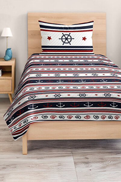 Realhomes Sea Themed Children's and Teenager's Room Pique Set |   3D Digital Printing Bedspread