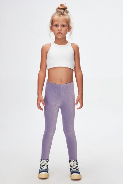 LOVETTI Light Lilac Girls' Corduroy Tights