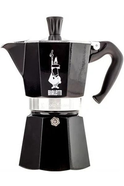 Bialetti وعاء موكا أسود إكسبريس - سعة 3 أكواب