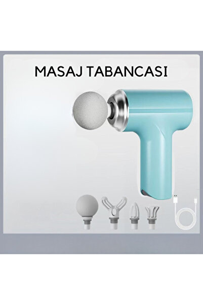 Tiffany Masaj Sporcu Masaj Aleti 6mm 4 Farklı Başlık Şarjlı Profesyonel Masaj...