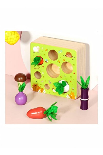 Generic Children's Wooden Toys Fruits And Vegetables Harvest Games Harvest Toys Montessori Toys