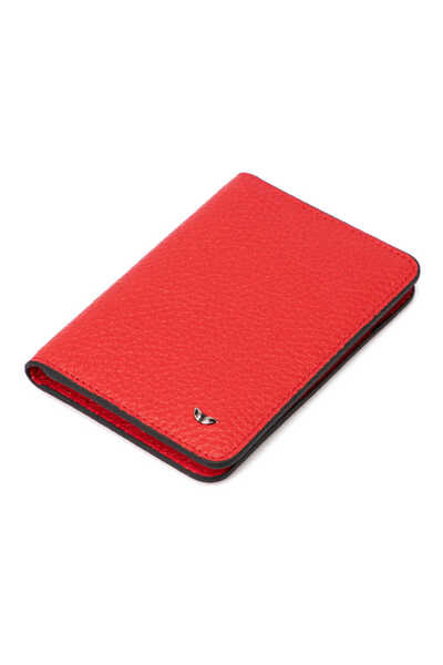 Tergan Kırmızı Hakiki Deri Unisex Kredi Kartlık - S1KK00001645-B68