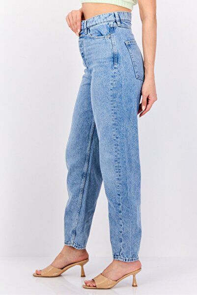 Esprit Women Regular Fit Washed Denim Jean, Blue