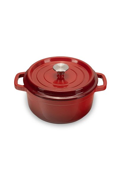 Hausberg Enameled Cast Iron Pot With Lid Hb-h744, Capacity 4l, Diameter 24 Cm