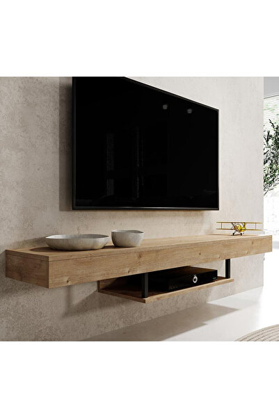 ECM Tv Ünitesi Tv Sehpası Lüks Modern Şık Duvara Askılı Geniş Ünite