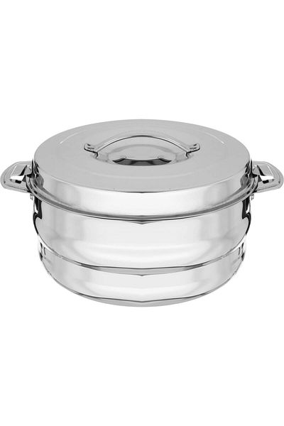 Alsaif Gallery Maxima 3-piece set of engraved steel containers (2.5, 3.5 and 5) litres