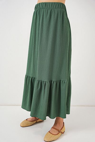 Bigdart 1886 Fusta lungă tricotată - Verde smarald