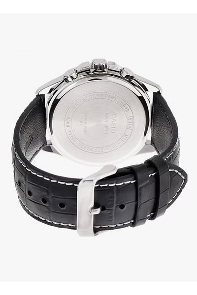 Casio Men's Water Resistant Leather band Analog Watch