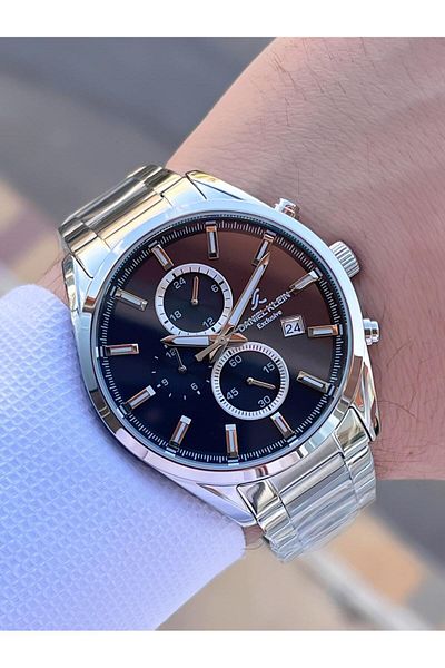 Daniel Klein Steel Cord Chronometer Dial Design 3 Atm Water Resistant Men Wristwatch 10582.1