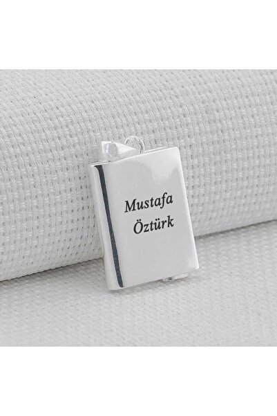 shop Kişiye Özel Dikdörtgen Tasarımlı Kabi Cevşen Muska 925 Ayar Gümüş Erkek ...