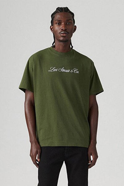 Levis Green Men's Regular Printed T-Shirt A9440-0010
