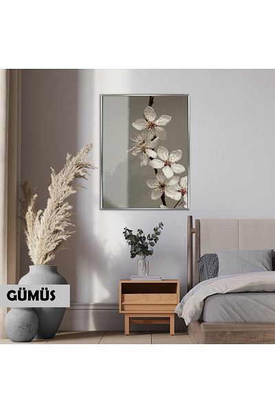 Harikabirev ΥΠΕΡΑΣΤΗ | ΛΕΥΚΟ ΛΟΥΛΟΥΔΙ ΜΟΝΤΕΛΟ DALI (FLORAL) | ΤΡΑΠΕΖΙ ΚΑΘΕΤΟ ΜΟΝΟ ΜΕ ΠΛΑΙΣΙΟ ΘΕΡΜΑΝΤΗΜΕΝΟ ΓΥΑΛΙ