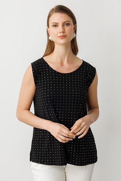 ON Silver Detailed Sleeveless Blouse