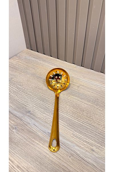 Snow Homs 1 Piece Stainless Steel Gold Colander Multi-Purpose