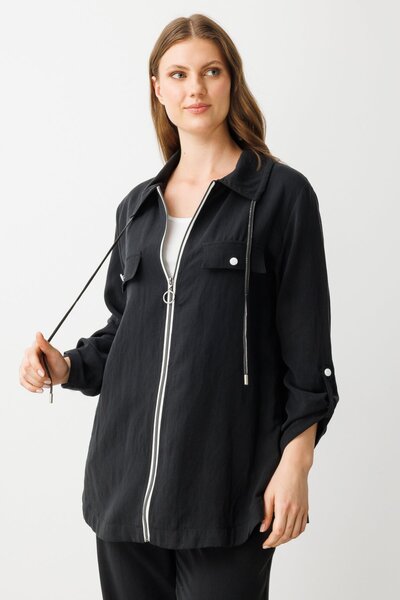 Ekol Zippered Trench with Inner Undershirt
