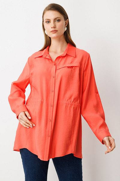 Ekol Plus Size Blouse with Elastic Waist