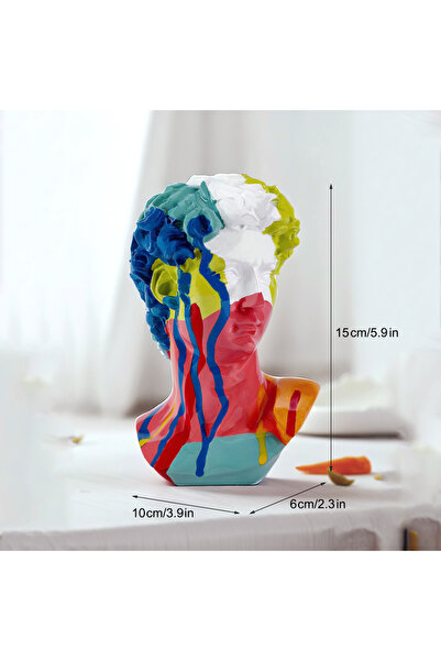 Choice5 Colorful-S European Home Decoration David Head ResinStatues Statues H...