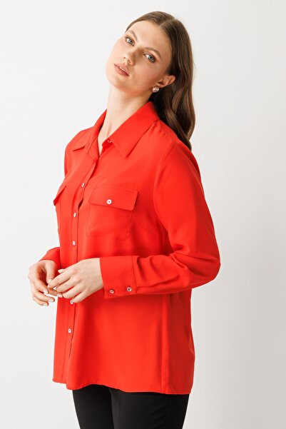 Ekol Buttoned Shirt with Cover Pockets