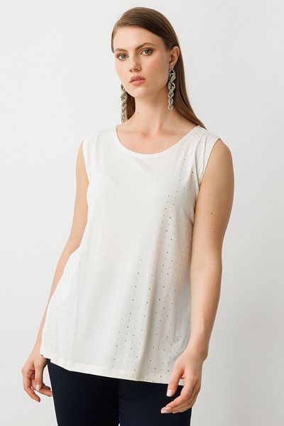 ON Silver Detailed Sleeveless Blouse