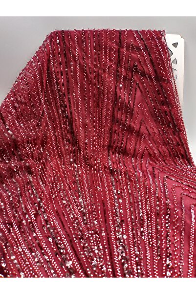 ünsal tekstil Taşlı Abiyelik Kumaş(1 Metre × 1.5 En)