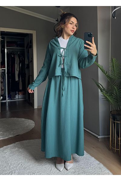 Qenz Modest Eid Σετ - Πράσινο Μέντα