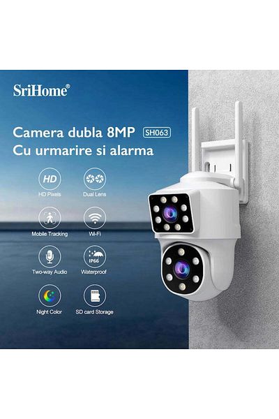 Sricam SriHome SH063 PRO WIFI Dual CCTV Video Surveillance Camera