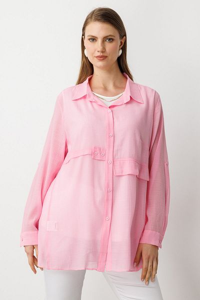 Ekol Buttoned Blouse with Pendant Inside