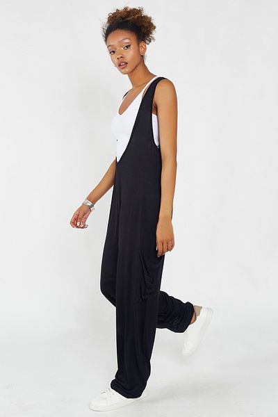 Hopoi Women's Casual Pocket Shalwar Jumpsuit