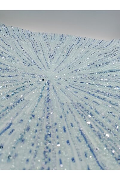 ünsal tekstil Taşlı Abiyelik Kumaş(1 Metre × 1.5 En)
