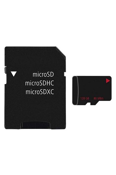 SIKS 4K Memory Card, Micro-SDXC, 128GB, Class 10.80MB/s, Adapter Included