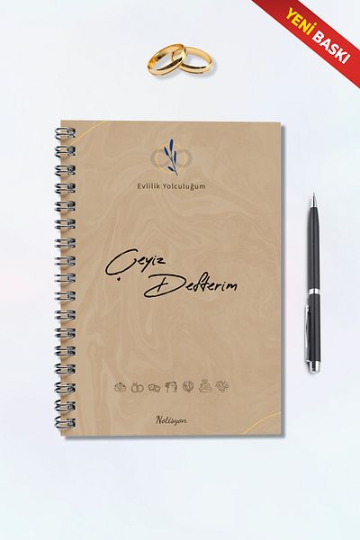 Evlilik Yolculuğum Dowry Notebook, Wedding Planner, Dowry List, Dowry, Promise, Engagement, Henna, Honeymoon, Spiral, 44 Pages.